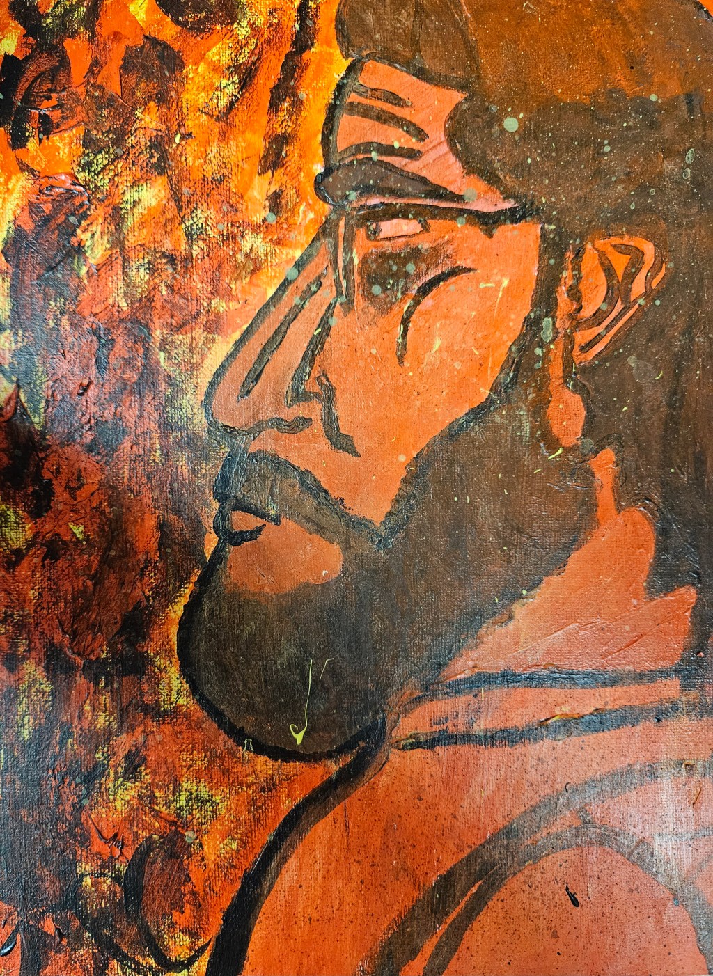 Self-Portrait in Red